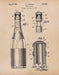 An image of a(n) Cork Patent Art Print Parchment.