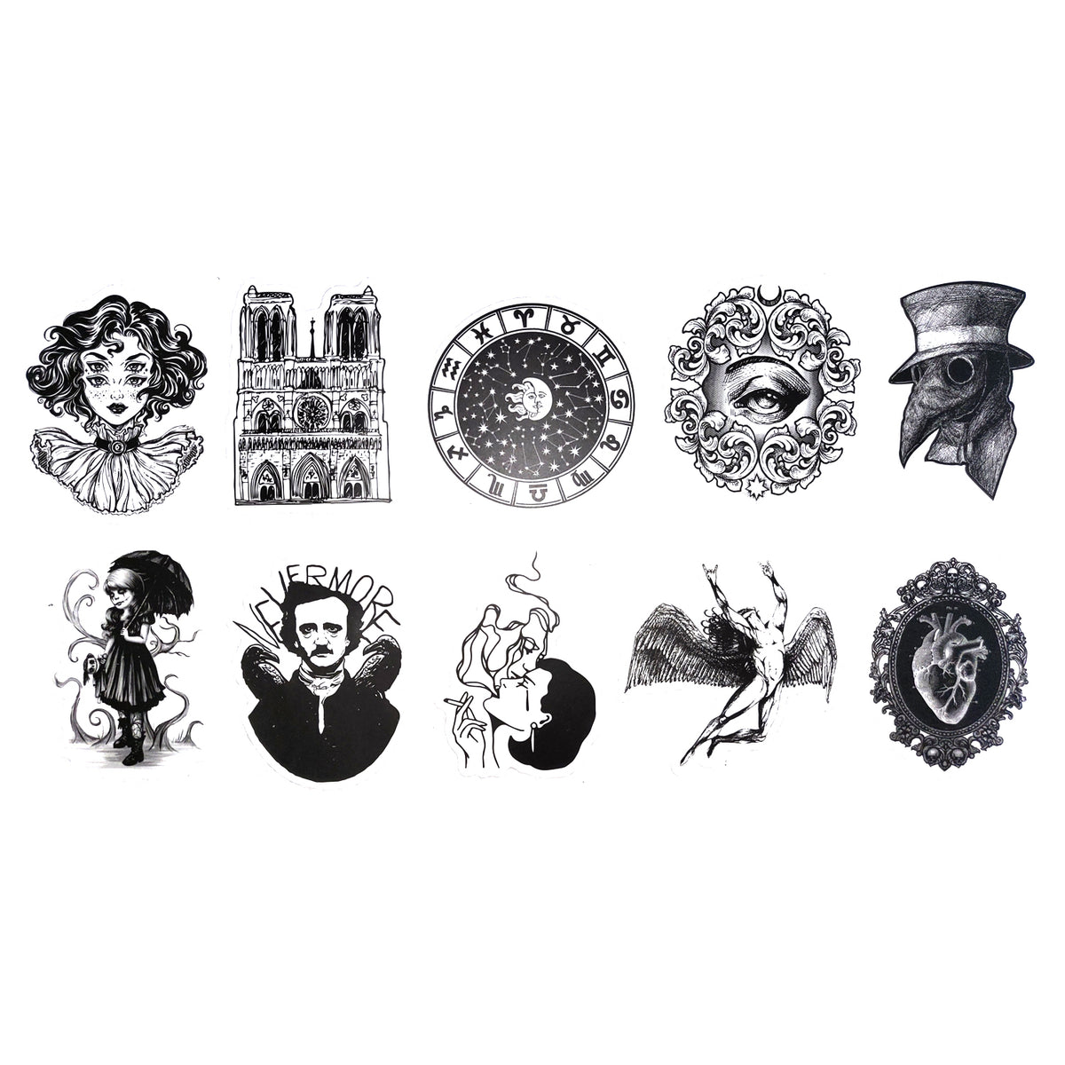 Gotg Sticker Goth Sticker Pack — Fresh Prints of CT