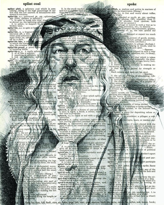 Dumbledore - Dictionary Art Print