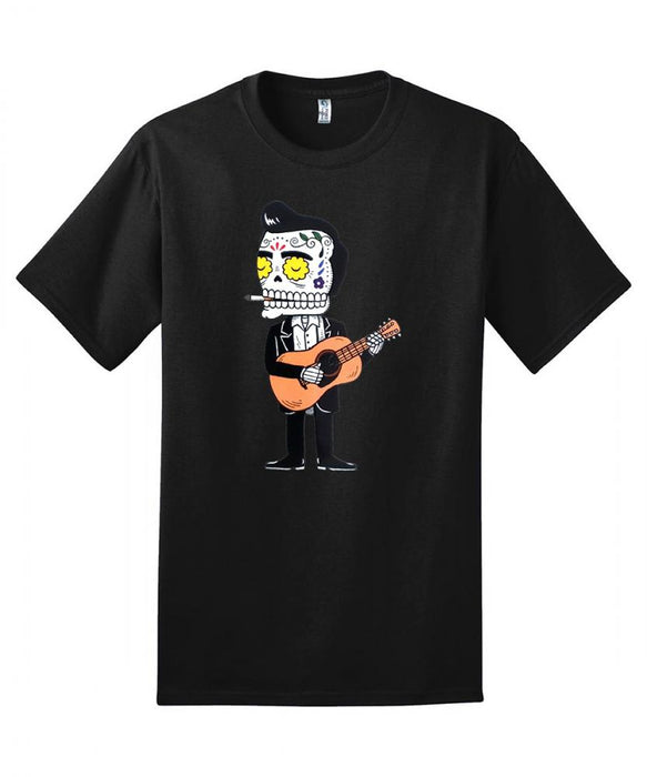Man in Black Day of the Dead T-Shirt