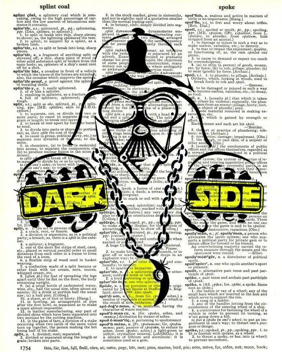 Vader Knuckles - Dictionary Art Print