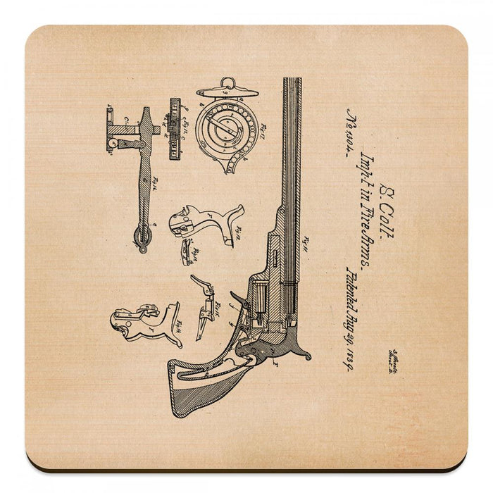 Colt Revolver 1839 - Novelty Coasters