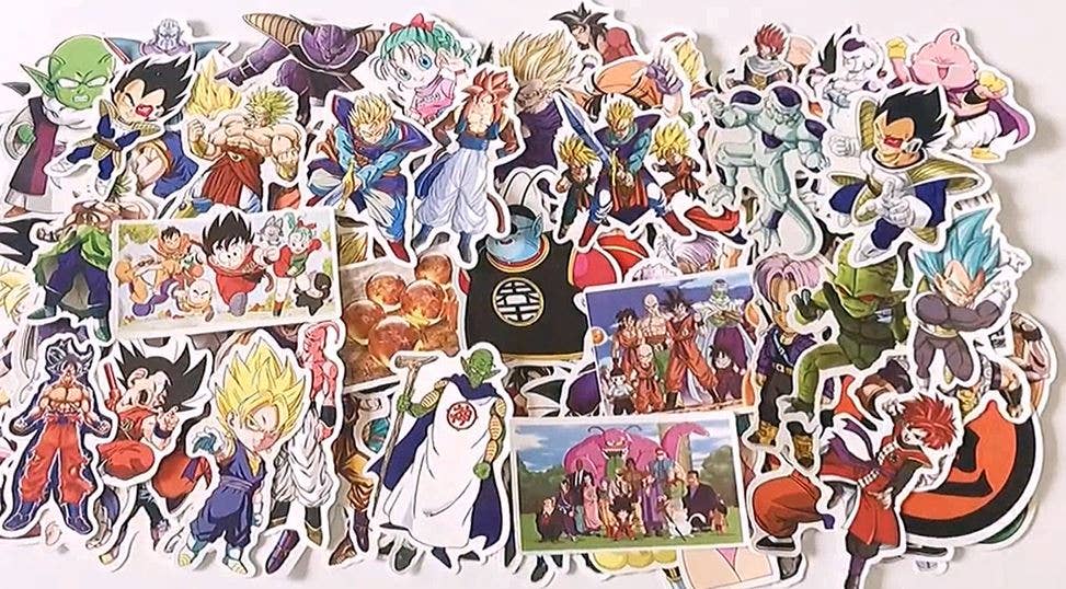 100 Anime Character Stickers (Glossy)