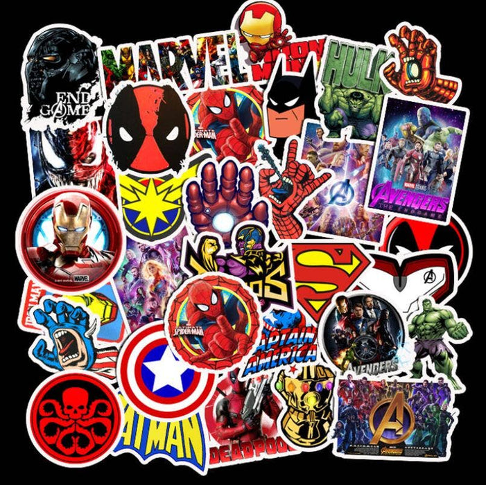 50 Super Hero Stickers (Matte)
