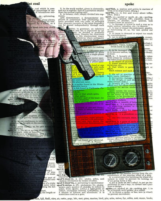 Shoot the TV - Dictionary Art Print