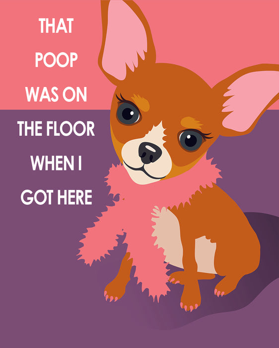Potty Time Chihuahua - Pop Art Prints